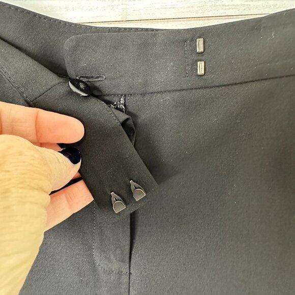 Lafayette 148 Womens Irving Pants Stretch Virgin Wool Straight Leg Black Size 10 - Picture 4 of 10